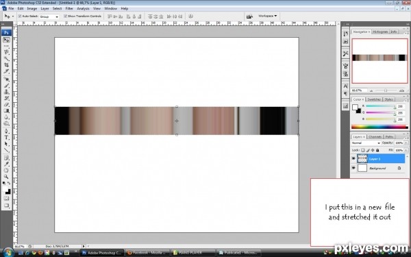 Creation of Dancing women: Step 2